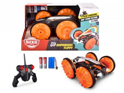 Radiolla ohjattava amfibioauto - Dickie Toys Amphibious Flippy 1:18