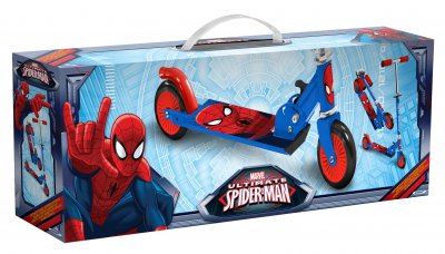 Marvel Spiderman, taitettava sininen skootteri