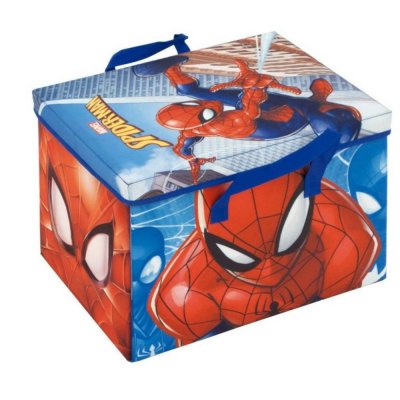 Spiderman, säilytyslaatikko kannella ja leikkimatto