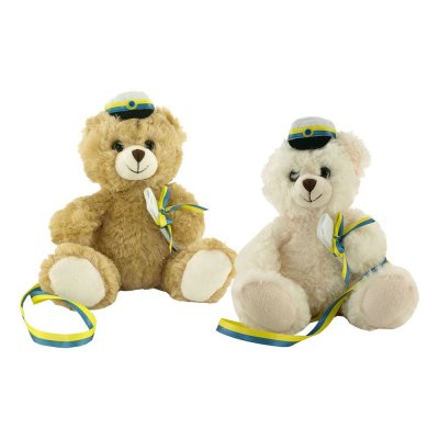 Opiskelija-nallekarhu nauhalla, 18cm