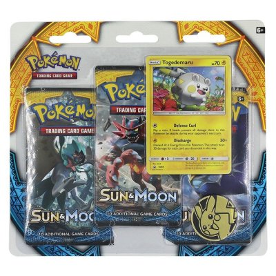 Pokémon Sun & Moon Triple blister Togedemaru -keräilykortit 30 kpl