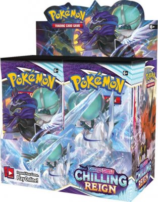 Pokémon Display Box 36-pack Booster -keräilykortit Sword & Shield Chilling Reign