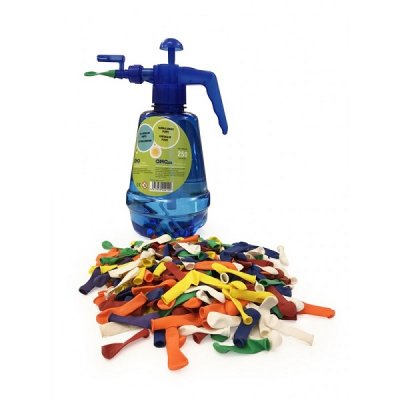 250 kpl vesipallosäiliö pumpulla, nippuside