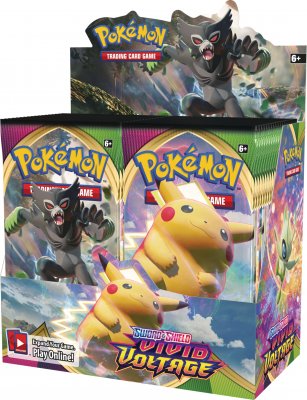 36-pack Pokemon Sword & Shield Vivid Voltage Booster keräilykortit Display