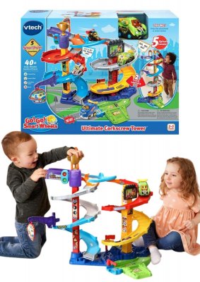 Vtech Toot-Toot Twist & Race Torn körbana med interaktiv leksaksbil (SE)